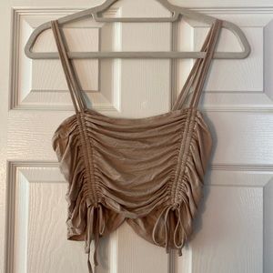 GARAGE tan crop top
